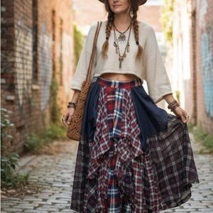 Plaid Multi-Color Women's Skirt
